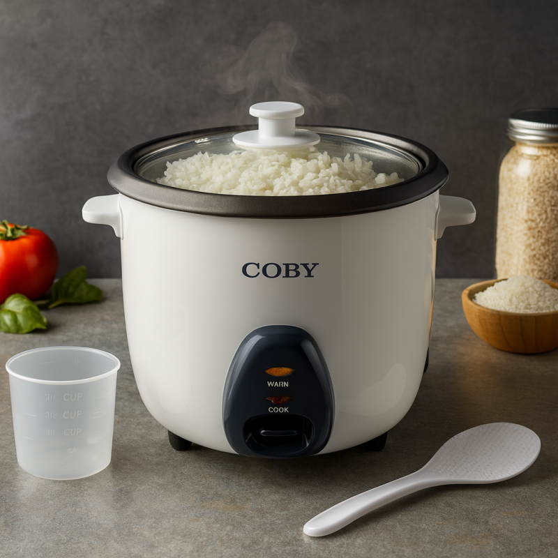 Olla Arrocera Coby 2.2L con Vaporera | Cocina fácil y completa